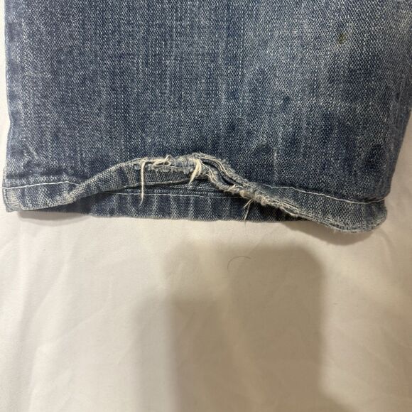 Brooklyn Express Men's Blue Jeans 36 X 34 Distressed Vtg Y2K - Picture 12 of 13